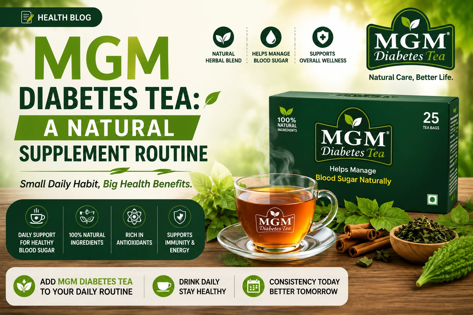MGM Diabetes Tea: A Natural Supplement Routine